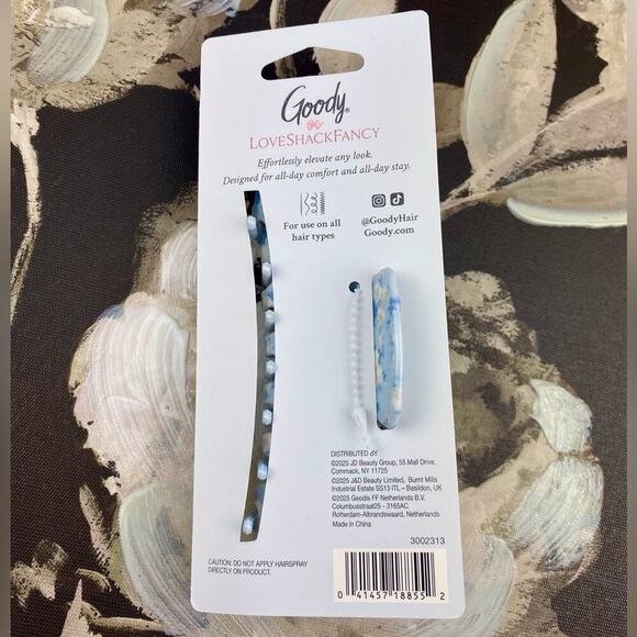 NWT Loveshackfancy & Goody Large Claw Clip in Everblooming Rosettes. - Picture 3 of 13